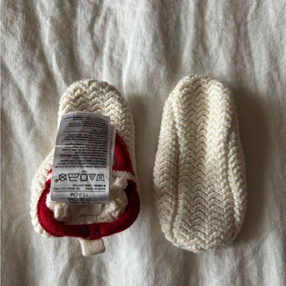 Gap Baby Booties and Slippers in Red, Black, and Cream - Picture 6 of 6